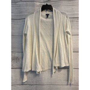Splendid White Open Front Cardigan Sweater Size XS